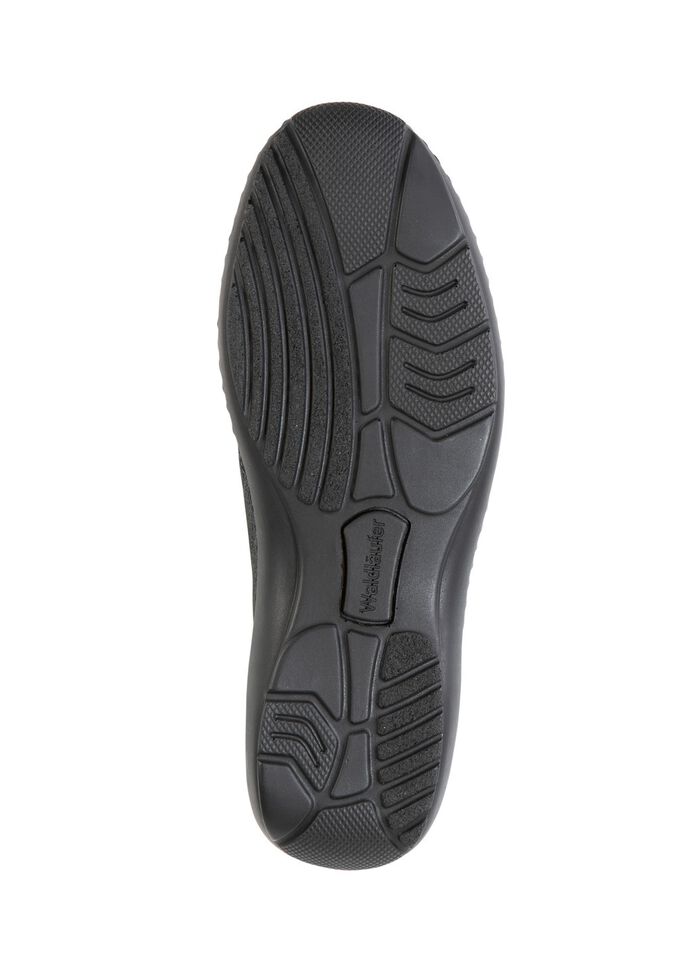 Waldl&auml;ufer, comfortabele damespantoffels, breedte K, met uitneembaar voetbed ZWART