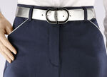 Elegante damesriem, 3,5 cm breed ZILVER