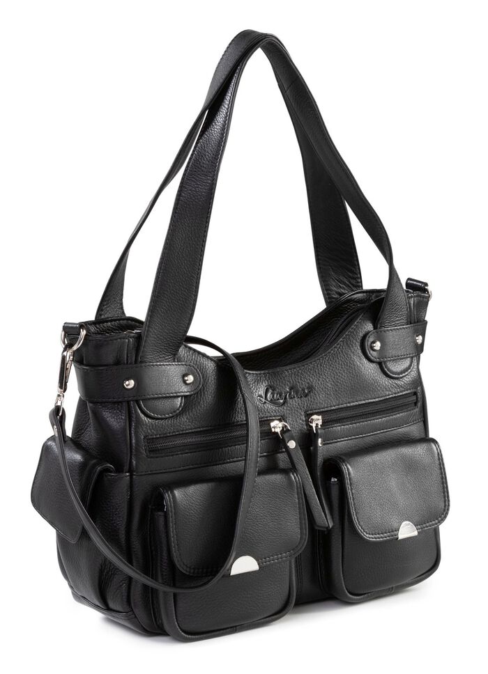 Laurina tas van volledig rundleer in nappaleer 