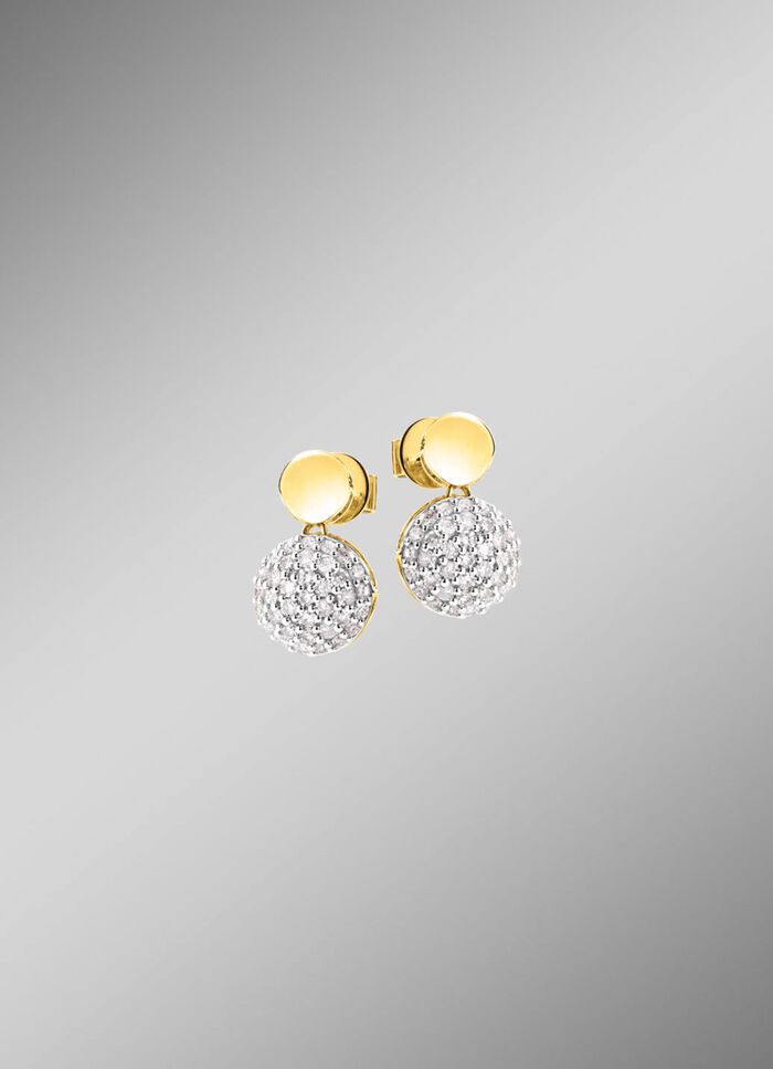 Prachtige oorbellen met 70 diamanten 