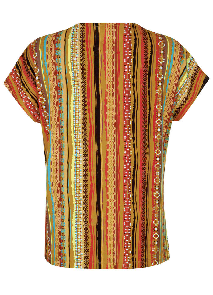 Shirt met gehaakte kanten rand 