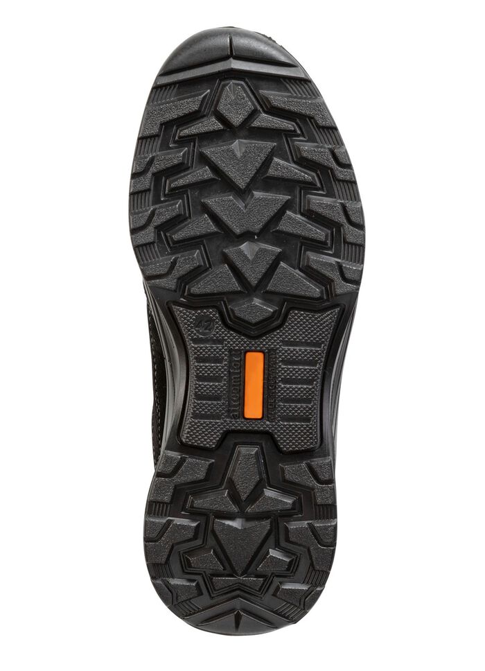 Veterschoen gemaakt van su&egrave;de en textielmateriaal ZWART