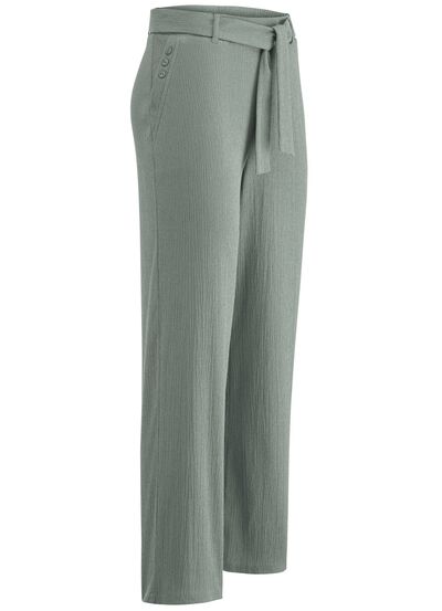 Broek met afneembare strikbanden 