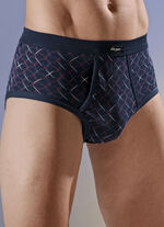 Set van vier slips, met all-over dessin