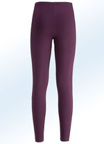 Leggings in een interessante materiaalmix BORDEAUX