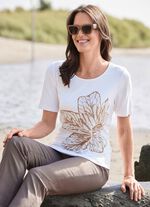 Shirt met strass-versiering 