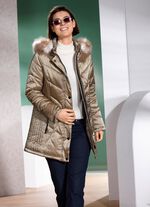 Jasje met figuurflatterende verticale stiksels aan de zijkanten 