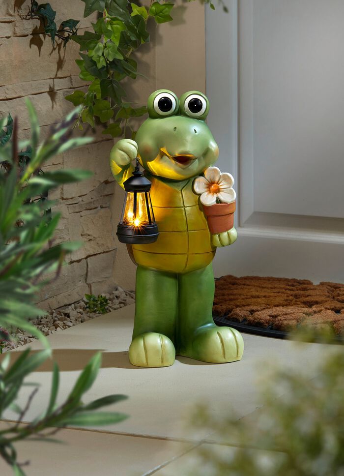 Schildpad met zonnelantaarn 