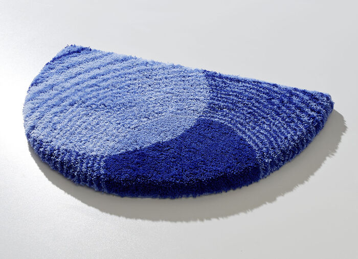 Badkamerset van LineaDue met antislip achterkant BLAUW