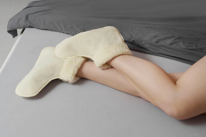 Pluizige scheerwollen pantoffels 