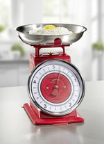 Karcher keukenweegschaal in retro design ROOD