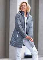 Lange jas met een minimalistisch design 