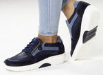 Waldläufer veterschoen met de beste afrolfunctie BLAUW