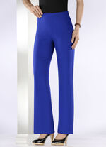 Jerseybroek met uitlopende enkels KONINGSBLAUW