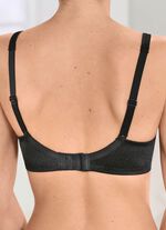 Sassa beugelbh met elastische kant ZWART