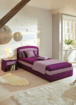 Gestoffeerd bed met ruime bedkast BESSEN