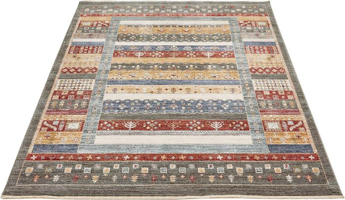 Tapijten en vloerkleden met textielrug GROEN-MULTICOLOR