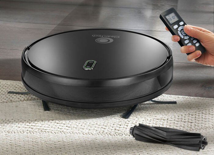 Robotstofzuiger en dweil met geïntegreerd waterzuiveringssysteem en huisdierenborstel