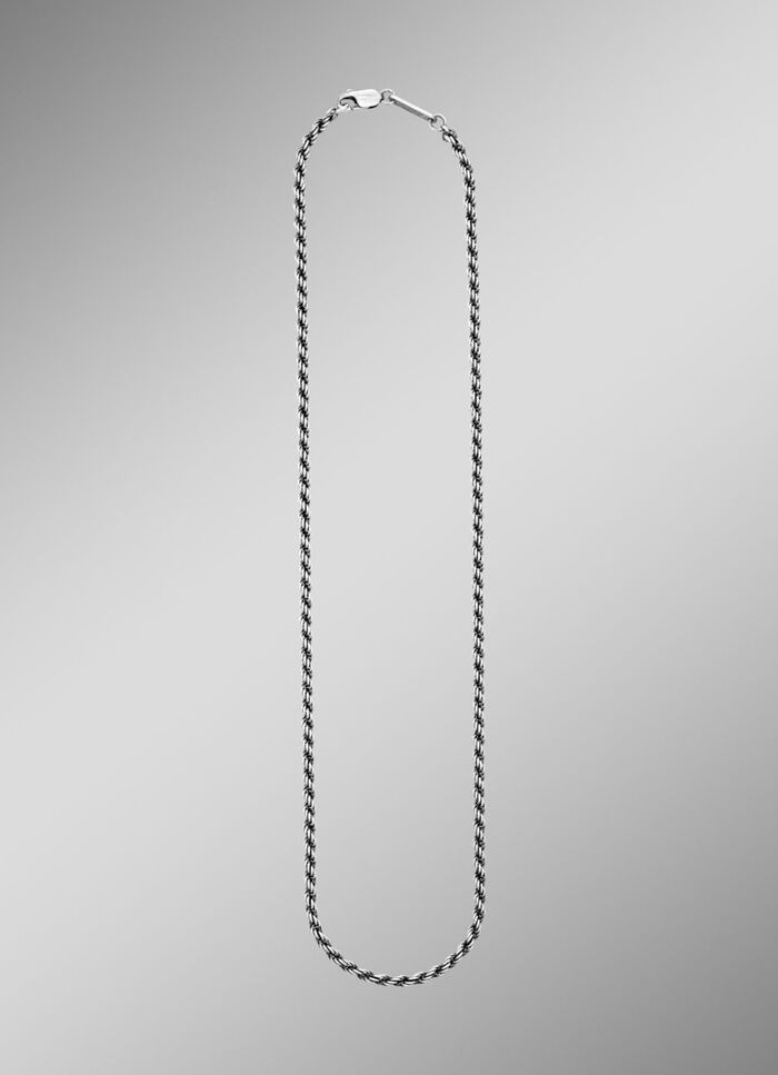 Zilveren koordketting 