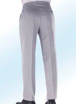 Comfortabele broek met verstelbare tailleband en zijzakken LICHTGRIJS GEM&Ecirc;LEERD
