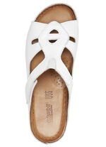 Gemini muiltjes met decoratieve elastische band WIT