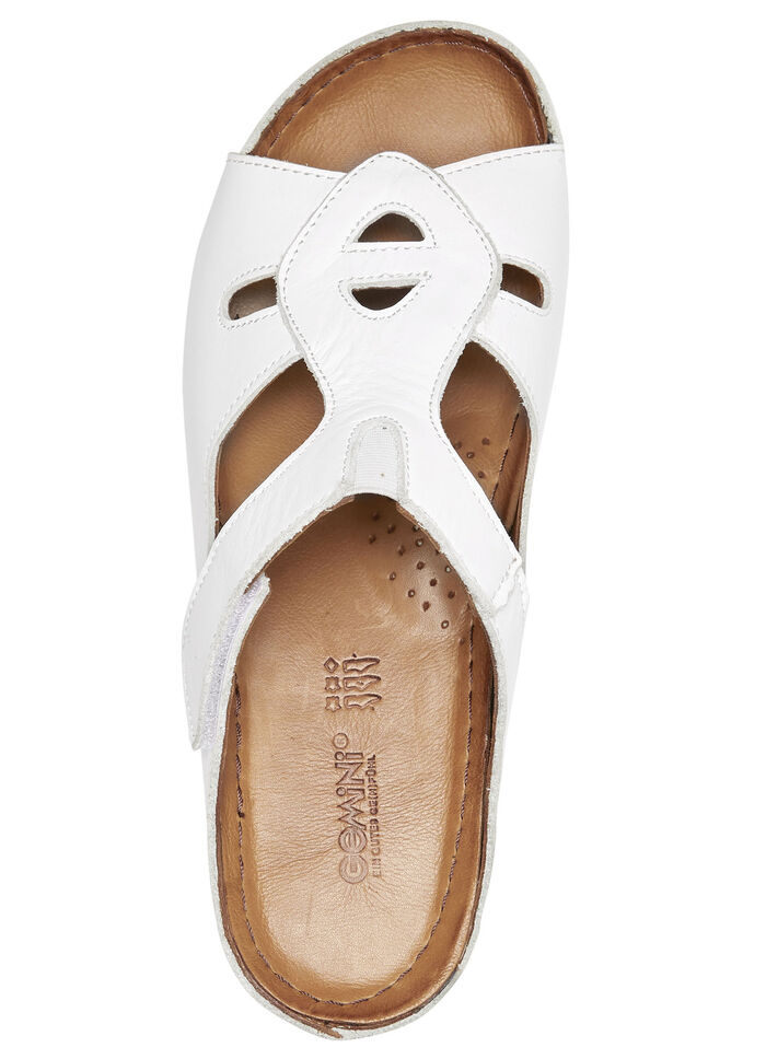 Gemini muiltjes met decoratieve elastische band WIT