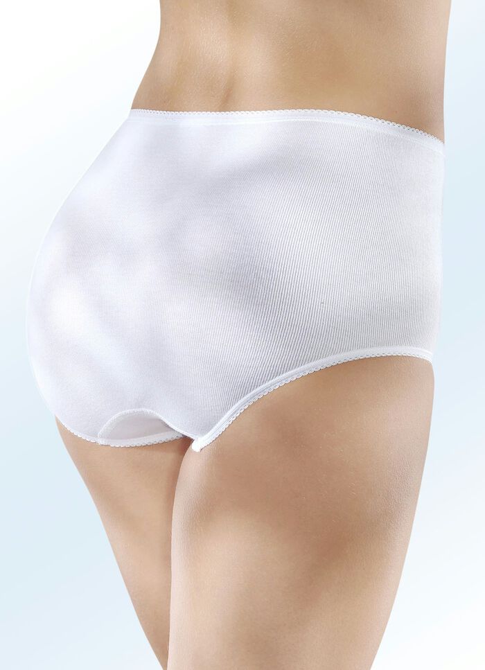 Set van vijf slips van puur biologisch katoen 