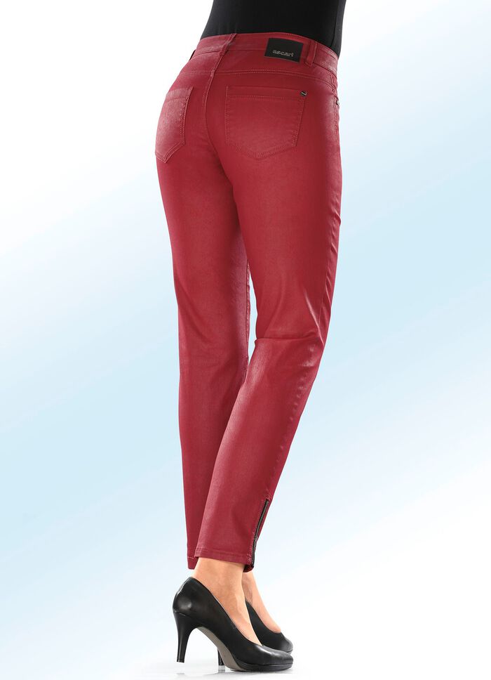 Subtiel glanzende broek 