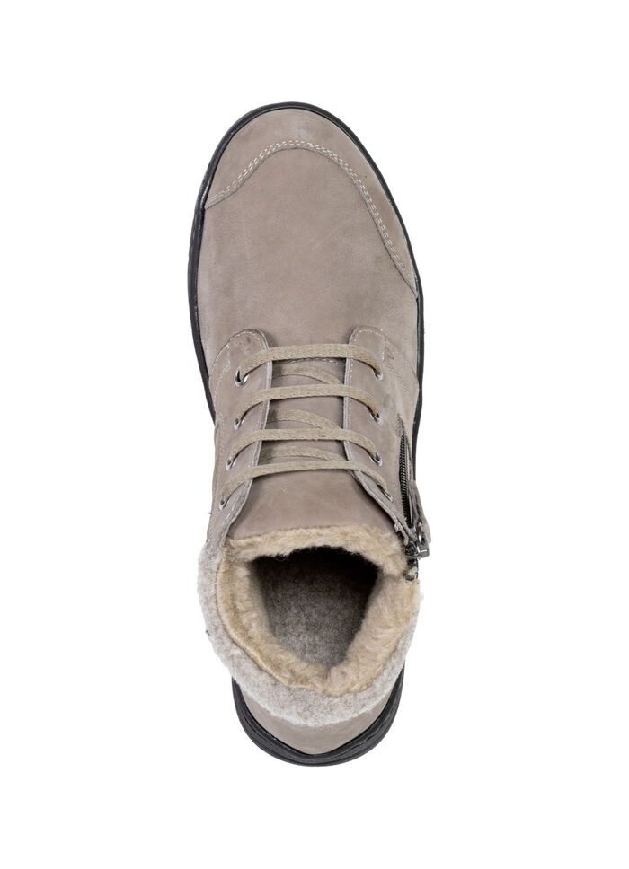 ELENA EDEN, gevoerde dameslaarzen, winterschoenen, breedte H, met uitneembaar voetbed TAUPE