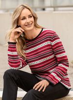 Trui met decoratief strepenpatroon 