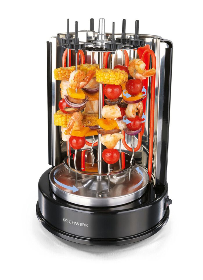 Multigrill voor maximaal 2 kg vlees 