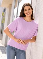 Trui met golfpatroon FLIEDER