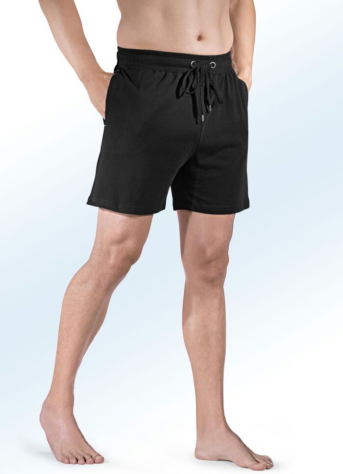 Set van twee korte slaap- en vrijetijdsbroeken met trekkoord 