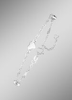 Singapore kettingarmband met drie harten 