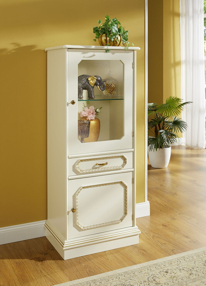 Hoogwaardige meubelserie met echt houtfineer CRÈME-GOUD