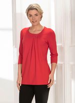 Lang shirt in casual stijl in 2 kleuren ROOD