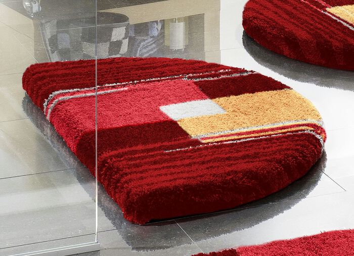 Badmattenset met antislip-onderkant LICHTGRIJS M.