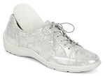 Waldläufer, elegante dames veterschoenen, breedte H, met uitneembaar voetbed MATZILVER