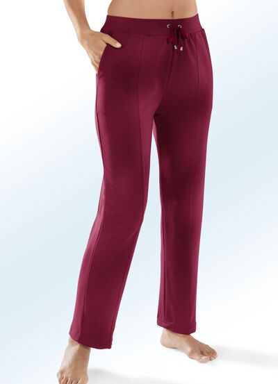 Comfortabele broek met brede elastische tailleband 