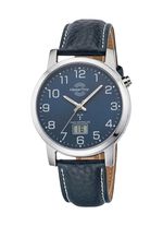 Prachtig leren herenpolshorloge 