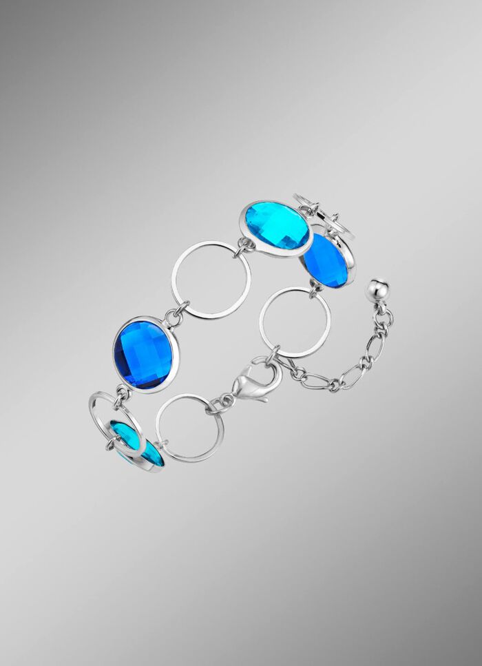 Sieradenset, 3-delig, met kristalstenen 