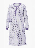 Twee-pack nachthemden, lange mouwen met knoopsluiting en manchetten FUCHSIA/SERING