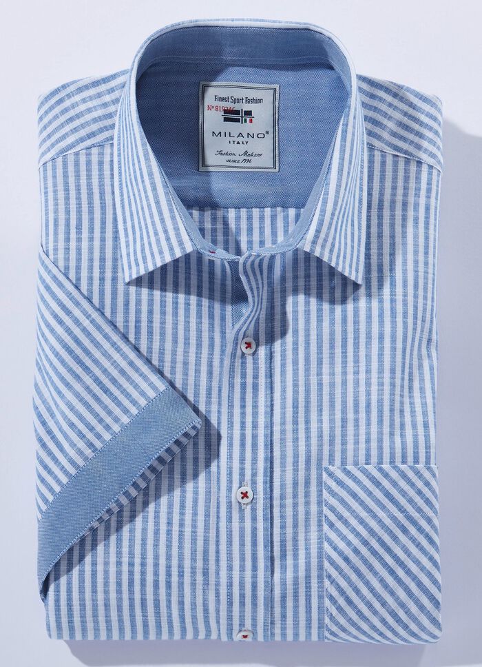 Gestreept shirt "Milano Italy" in 4 kleuren 