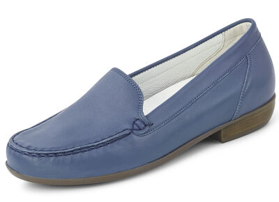 Waldläufer mocassinpantoffels van fijn rundnappaleer 