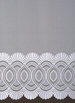 Kort gordijn met doorvoer voor roede 