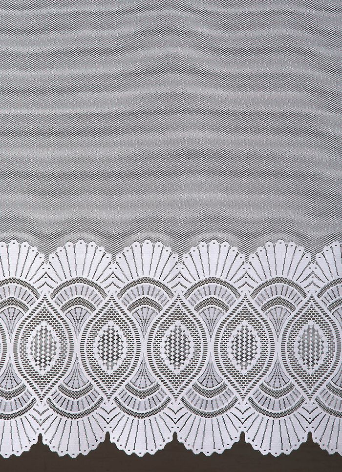 Kort gordijn met doorvoer voor roede 