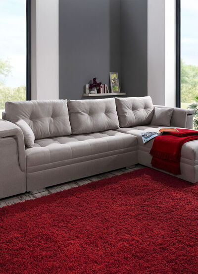 Moderne gestoffeerde hoek 