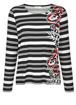 Shirt met rode kleuraccenten 