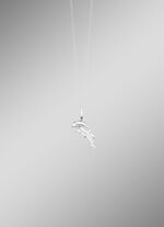 Dolfijn hanger in zilver 