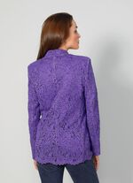 Blazer met gebloemde kanten rand 